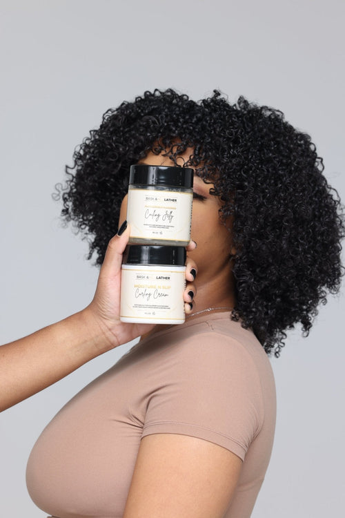 Moisture N Slip Curling Cream + Aloquench N' Flax Seed Coiling Jelly Duo