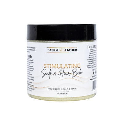 BALM - Stimulating Scalp and Hair Balm - Bask and Lather Co