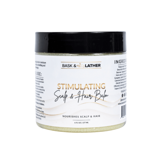 BALM - Stimulating Scalp and Hair Balm - Bask and Lather Co